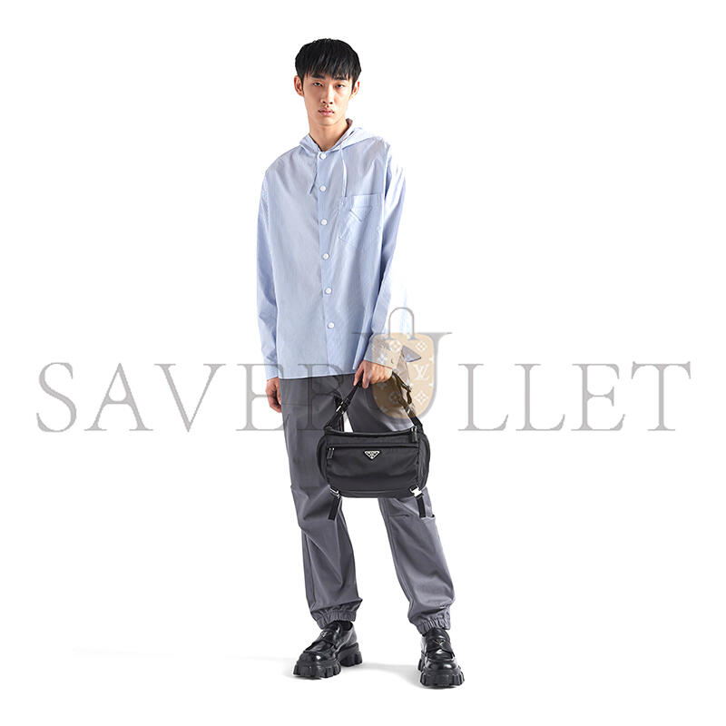 PRADA RE-NYLON AND SAFFIANO LEATHER SHOULDER BAGS 2VH994 (27*15.5*14cm) PRADA RE-NYLON AND SAFFIANO LEATHER SHOULDER BAGS 2VH994 (27*15.5*14cm)